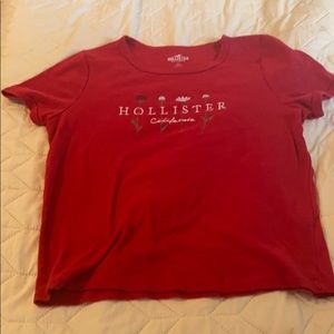Red hollister shirt